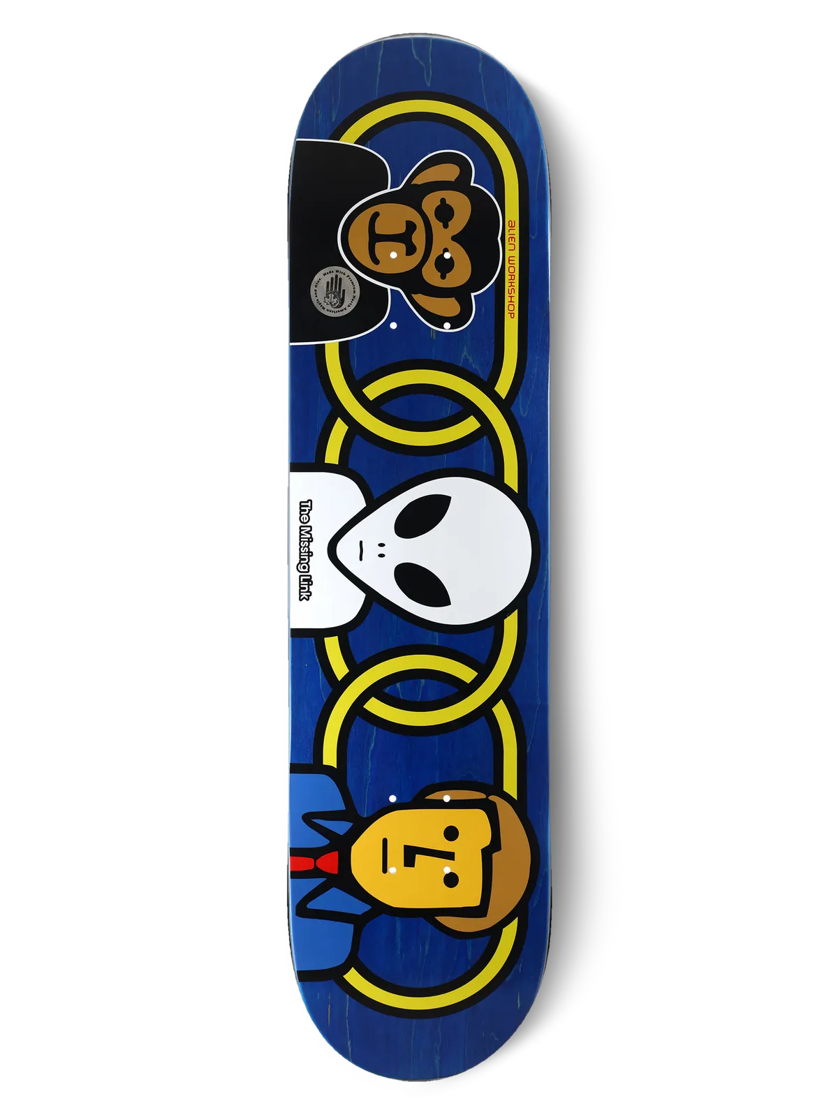 Missing Link Skateboard Deck — blue colorway